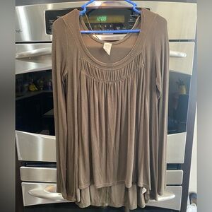 We The Free Olive Long Sleeve Tunic